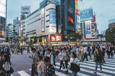 Shibuya Kreuzung in Tokyo