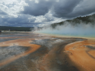 Thermalquelle Grand Prismatic Spring, Yellowstone Nationalpark -©TravelDreamWest, ©TravelDreamWest